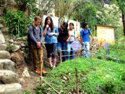 Visiting the medicinal plant garden