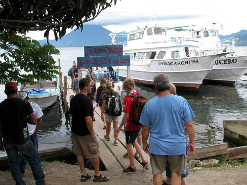 Going on a tour of the lake